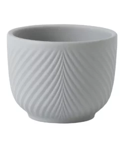 Wedgwood Folia 8cm Mini Pots Grey