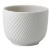 Wedgwood Folia 8cm Mini Pots White