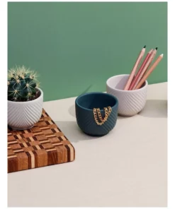 Wedgwood Folia 8cm Mini Pots White -Home Decor Shop 788218210 3 720x928