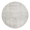 Rug Culture Mirage Zelda Silver Grey Round Rug