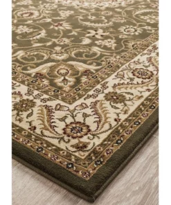 Rug Culture Sydney Collection Medallion Rug Green with Ivory Border 9 Rug Culture Sydney Collection Medallion Rug Green with Ivory Border -Home Decor Shop 790148080 3 720x928