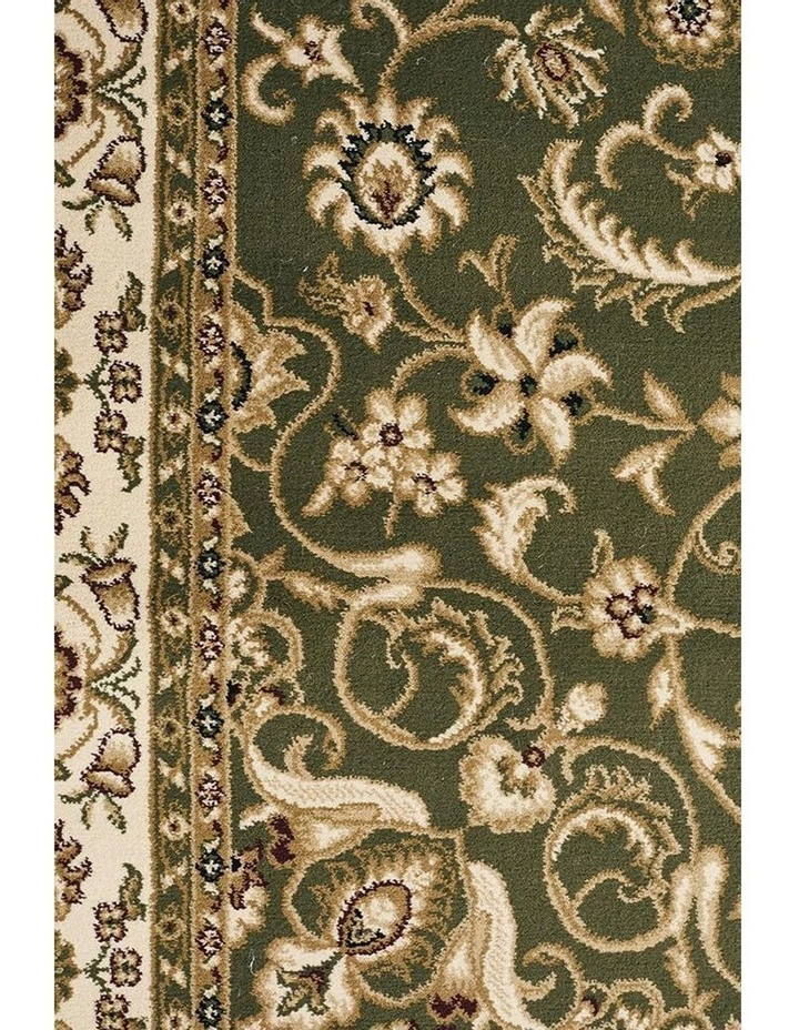Rug Culture Sydney Collection Medallion Rug Green with Ivory Border 6 Rug Culture Sydney Collection Medallion Rug Green with Ivory Border - Image 6