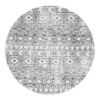Rug Culture Oasis Ismail White Blue Rustic Round Rug