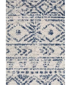 Rug Culture Oasis Ismail White Blue Rustic Round Rug -Home Decor Shop 790148620 3 720x928