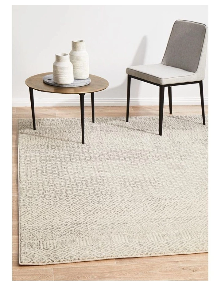 Rug Culture Evoke Diamond Grey Transitional Rug 3 Rug Culture Evoke Diamond Grey Transitional Rug - Image 3