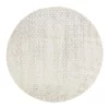 Rug Culture Evoke Diamond Grey Transitional Round Rug