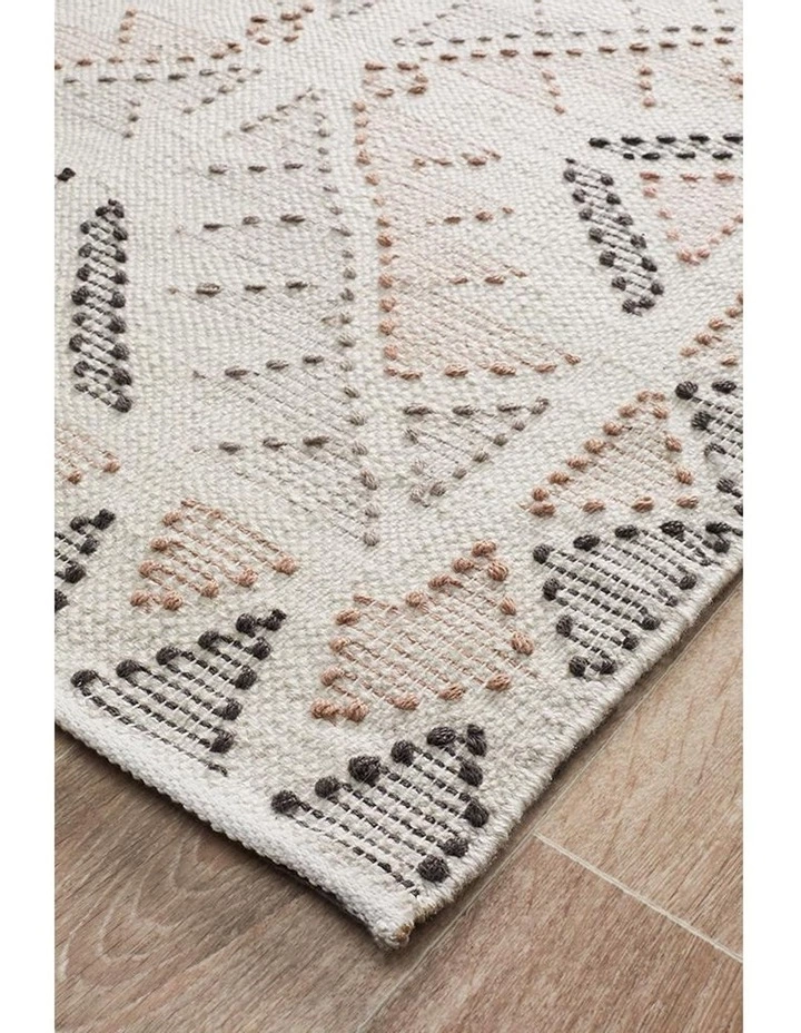 Rug Culture Vidya Rug white Peach 2 Rug Culture Vidya Rug white Peach - Image 2