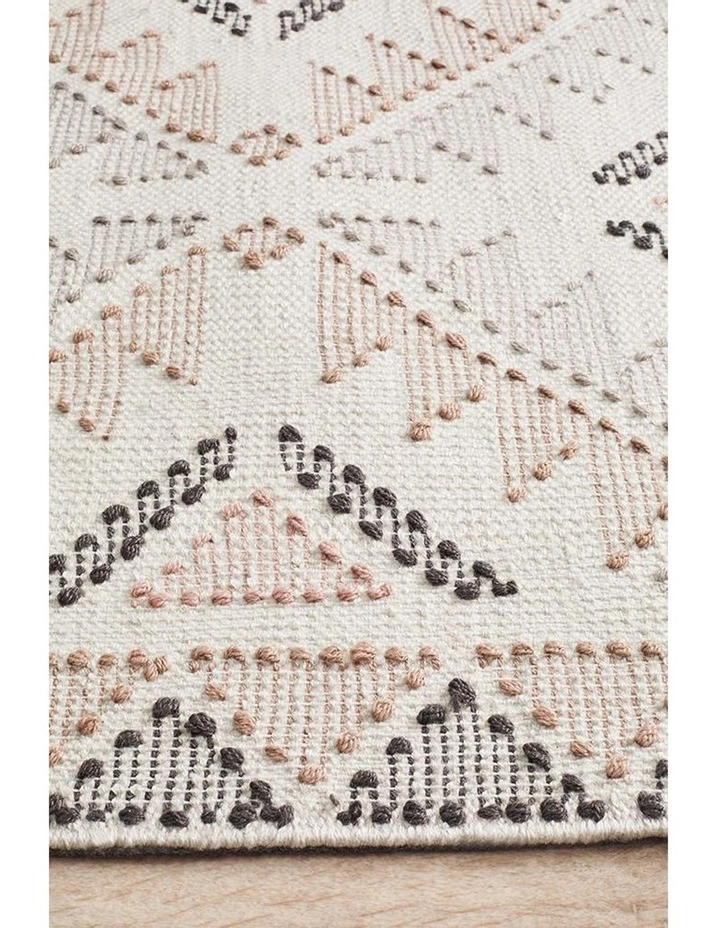 Rug Culture Vidya Rug white Peach 4 Rug Culture Vidya Rug white Peach - Image 4