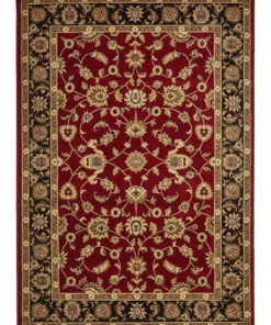 Rug Culture Sydney Collection Classic Rug Red with Black Border -Home Decor Shop 790151050 4 720x928