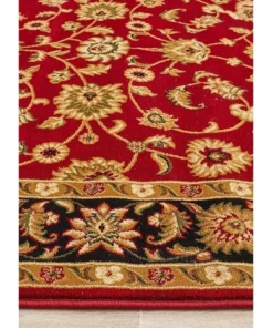 Rug Culture Sydney Collection Classic Rug Red with Black Border -Home Decor Shop 790151050 7 720x928