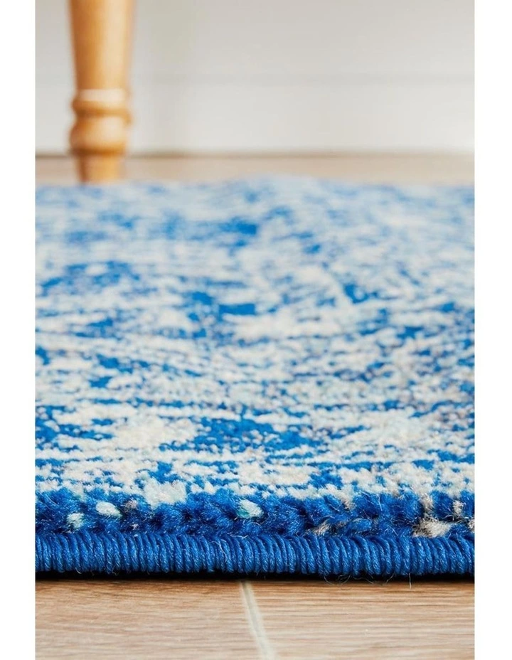 Rug Culture Evoke Contrast Navy Transitional Runner Rug 4 Rug Culture Evoke Contrast Navy Transitional Runner Rug - Image 4