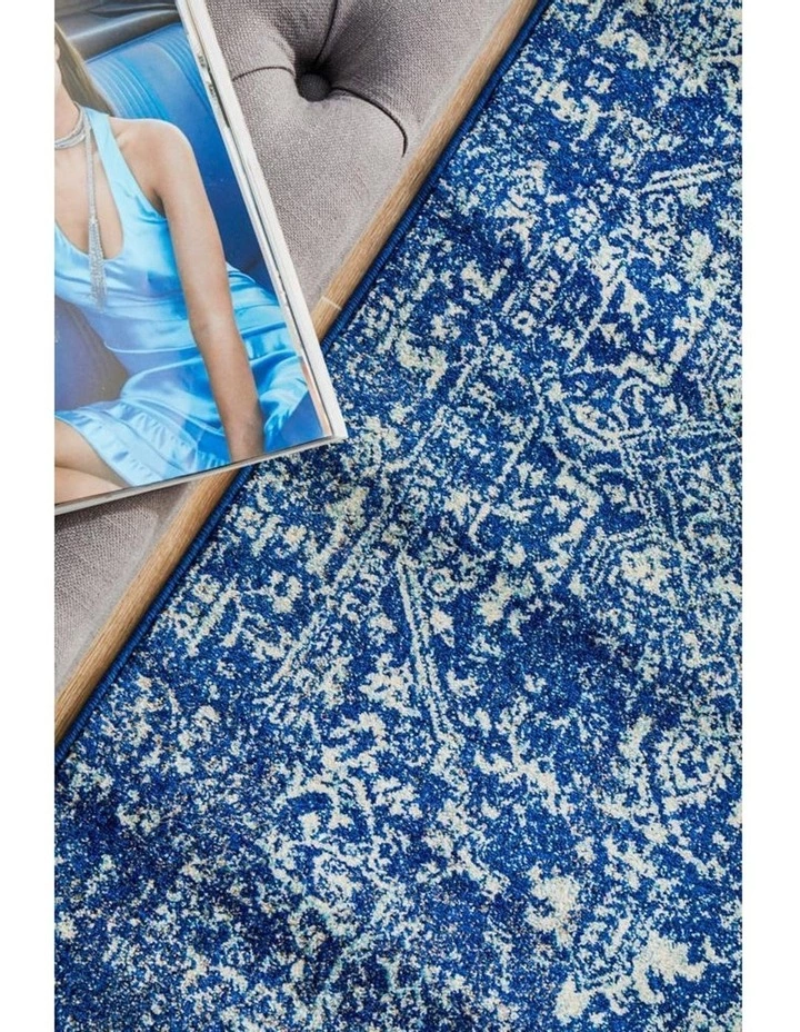 Rug Culture Evoke Contrast Navy Transitional Runner Rug 5 Rug Culture Evoke Contrast Navy Transitional Runner Rug - Image 5