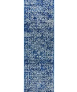 Rug Culture Evoke Contrast Navy Transitional Rug