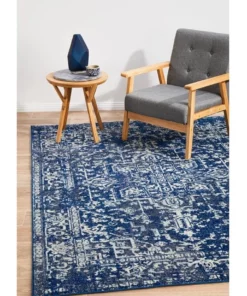 Rug Culture Evoke Contrast Navy Transitional Rug -Home Decor Shop 790152670 3 720x928
