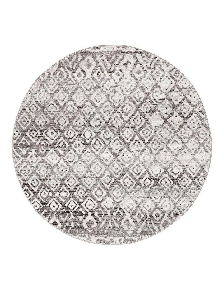 Rug Culture Oasis Zakira Dark Grey Tribal Round Rug 1 Rug Culture Oasis Zakira Dark Grey Tribal Round Rug