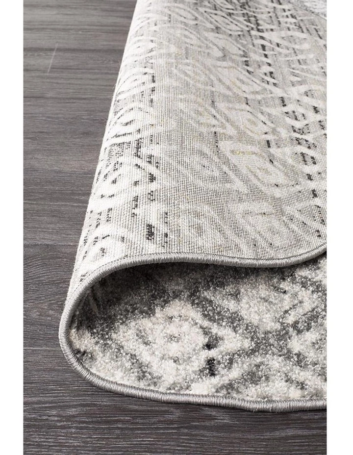 Rug Culture Oasis Zakira Dark Grey Tribal Round Rug 4 Rug Culture Oasis Zakira Dark Grey Tribal Round Rug - Image 4