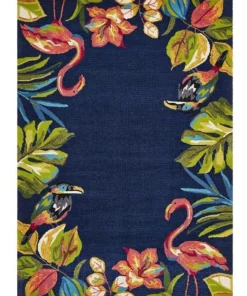 Rug Culture Copacabana Tropical Garden Stunning Indoor Outdoor Rug