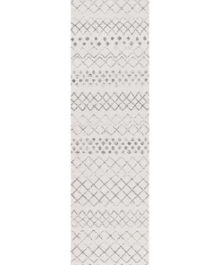 Rug Culture Oasis Selma White Grey Tribal Rug
