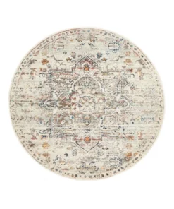 Rug Culture Century 911 Silver Round Rug