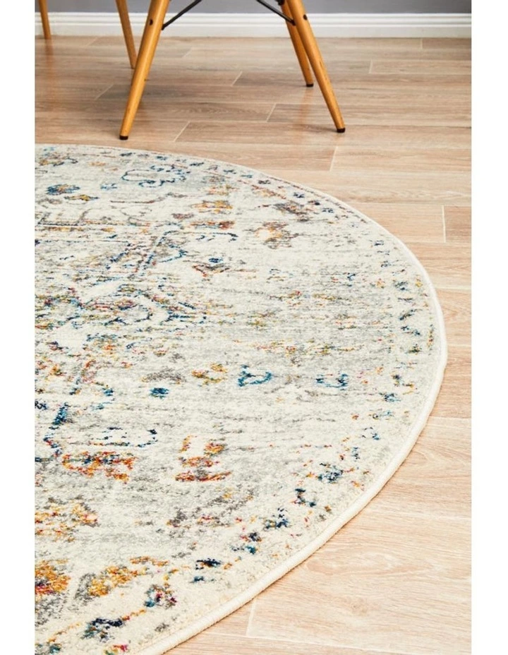 Rug Culture Century 911 Silver Round Rug 3 Rug Culture Century 911 Silver Round Rug - Image 3