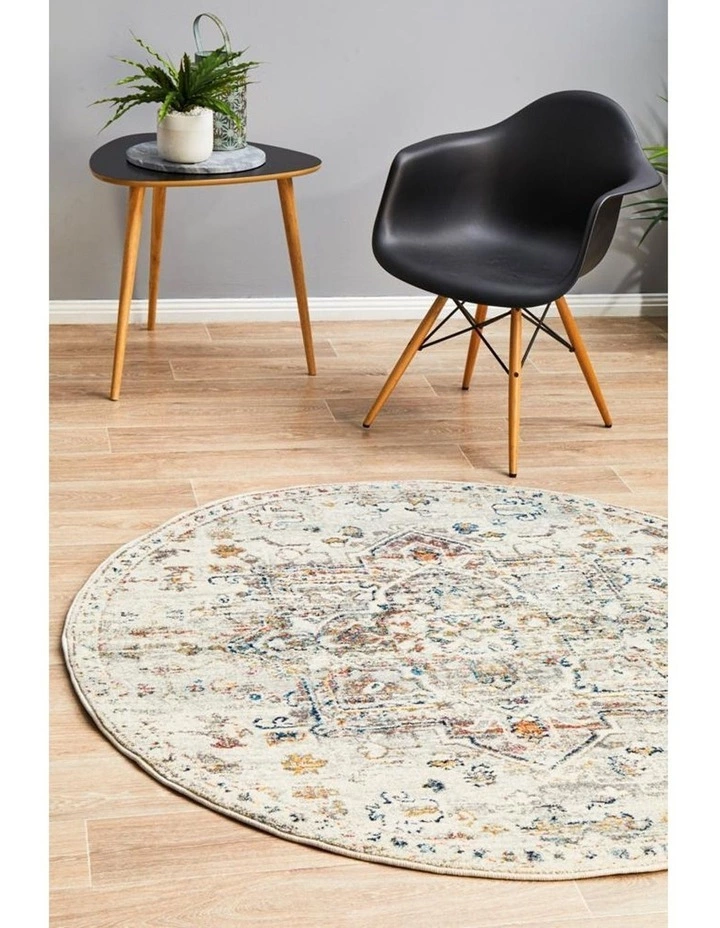 Rug Culture Century 911 Silver Round Rug 7 Rug Culture Century 911 Silver Round Rug - Image 7