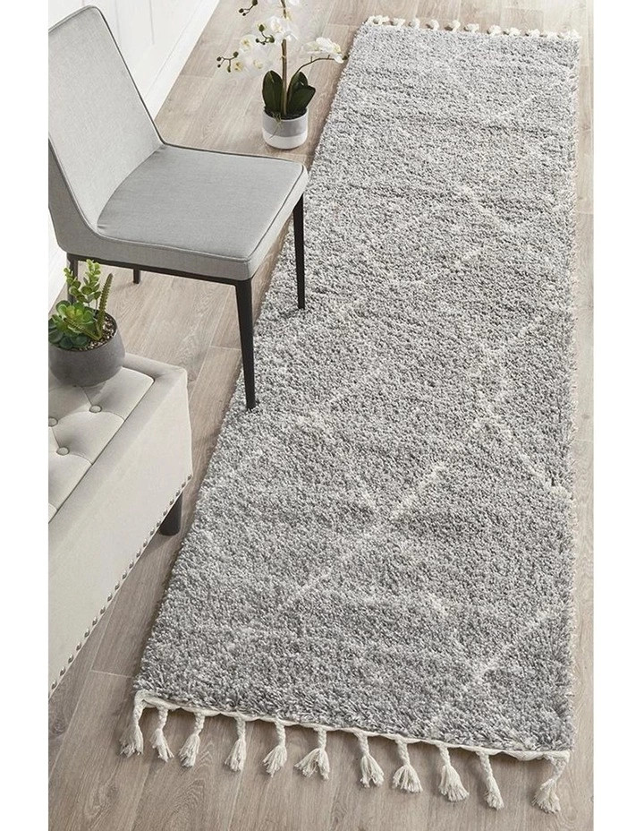 Rug Culture Saffron 44 Silver Runner Rug 7 Rug Culture Saffron 44 Silver Runner Rug - Image 7