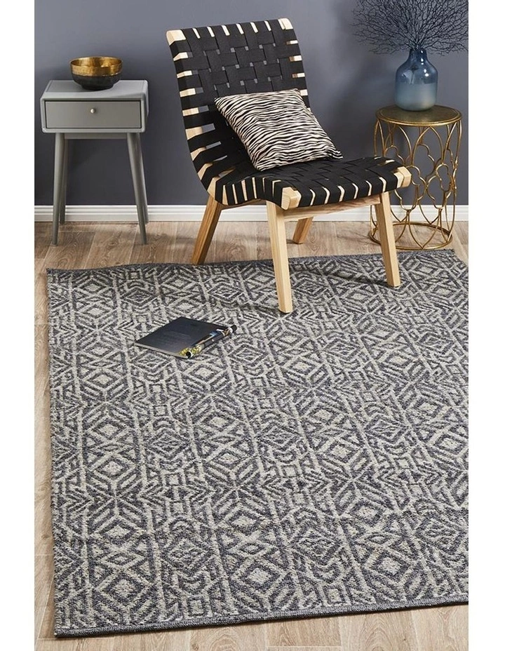 Rug Culture Relic Sammy Graphite Cobolt Rug 2 Rug Culture Relic Sammy Graphite Cobolt Rug - Image 2