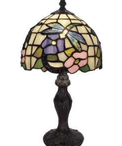 G&G Bro Crystal Dragonfly Tiffany Table Lamp