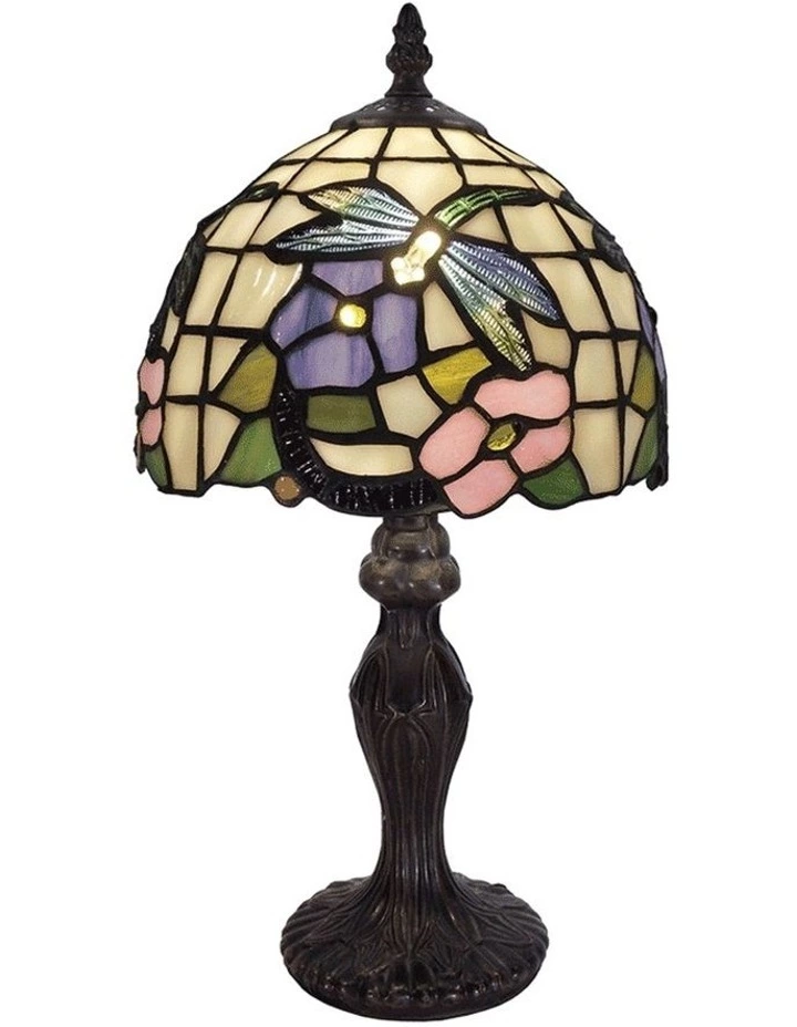 G&G Bro Crystal Dragonfly Tiffany Table Lamp 1 G&G Bro Crystal Dragonfly Tiffany Table Lamp