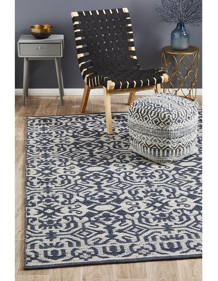 Rug Culture Relic Kian Silver Navy Rug 7 Rug Culture Relic Kian Silver Navy Rug - Image 7