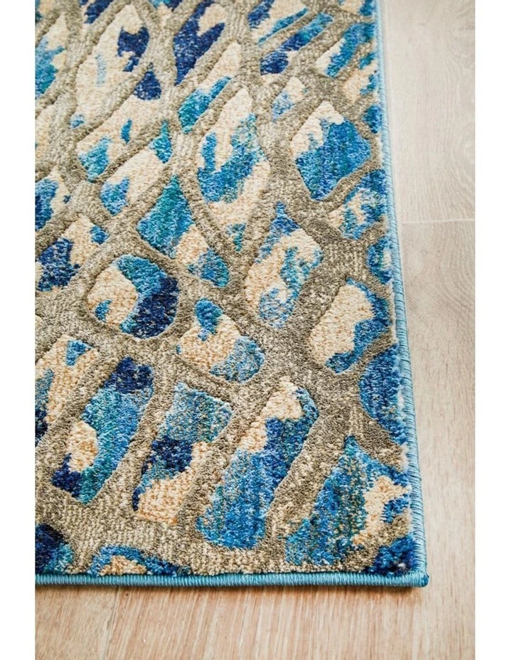 Rug Culture Dreamscape Ropes Modern Blue Runner Rug 3 Rug Culture Dreamscape Ropes Modern Blue Runner Rug - Image 3
