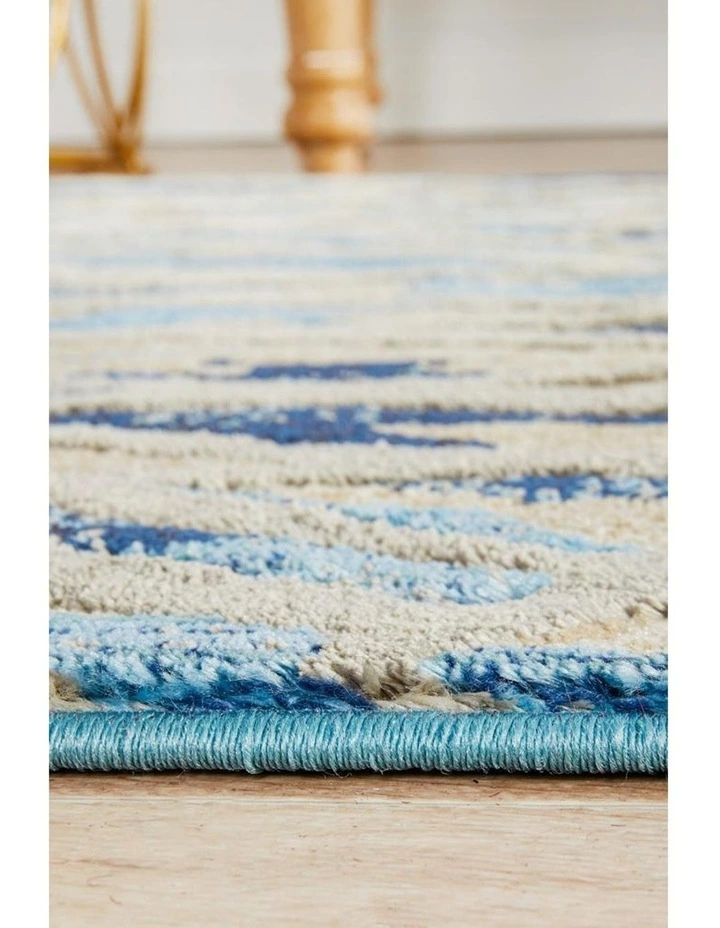 Rug Culture Dreamscape Ropes Modern Blue Runner Rug 4 Rug Culture Dreamscape Ropes Modern Blue Runner Rug - Image 4