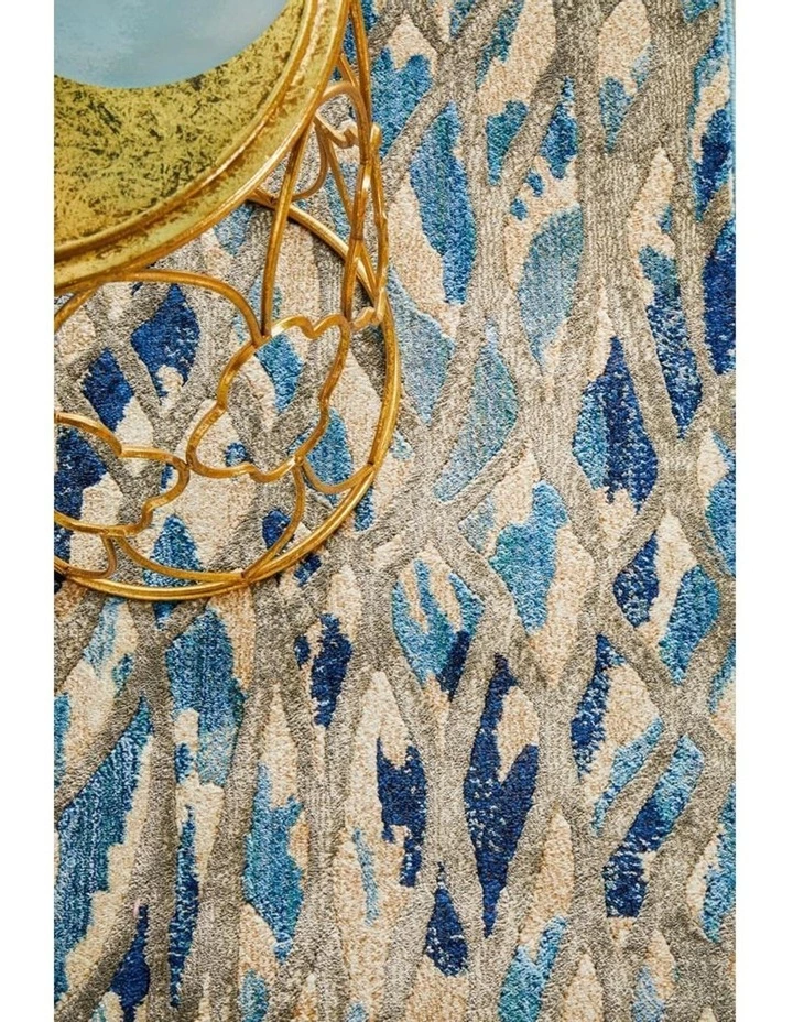 Rug Culture Dreamscape Ropes Modern Blue Runner Rug 5 Rug Culture Dreamscape Ropes Modern Blue Runner Rug - Image 5