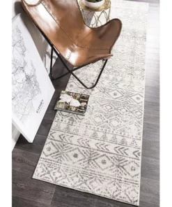 Rug Culture Oasis Ismail White Grey Rustic Rug -Home Decor Shop 797876920 7 720x928