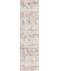 Rug Culture Oasis Ismail Multi Grey Rustic Runner Rug