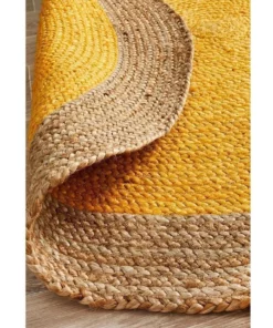 Rug Culture Atrium Polo Round Yellow -Home Decor Shop 797877820 5 720x928