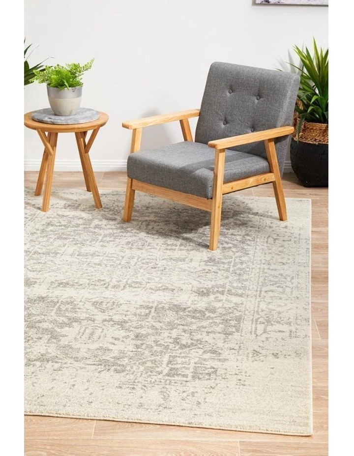 Rug Culture Evoke Dream White Silver Transitional Rug 7 Rug Culture Evoke Dream White Silver Transitional Rug - Image 7