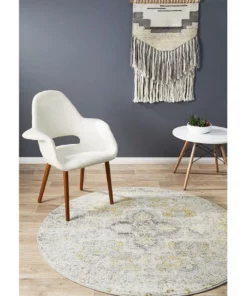 Rug Culture Museum Wesley Silver Round Rug -Home Decor Shop 797879710 3 720x928