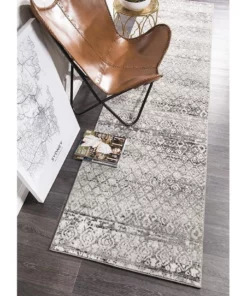 Rug Culture Oasis Zakira Dark Grey Tribal Runner Rug -Home Decor Shop 797879890 6 720x928