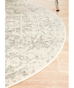 Rug Culture Evoke Dream White Silver Transitional Round Rug 9 Rug Culture Evoke Dream White Silver Transitional Round Rug -Home Decor Shop 797879980 3 720x928