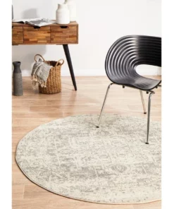 Rug Culture Evoke Dream White Silver Transitional Round Rug 13 Rug Culture Evoke Dream White Silver Transitional Round Rug -Home Decor Shop 797879980 7 720x928