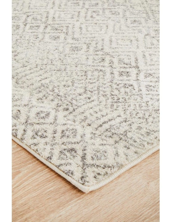 Rug Culture Evoke Diamond Grey Transitional Runner Rug 2 Rug Culture Evoke Diamond Grey Transitional Runner Rug - Image 2