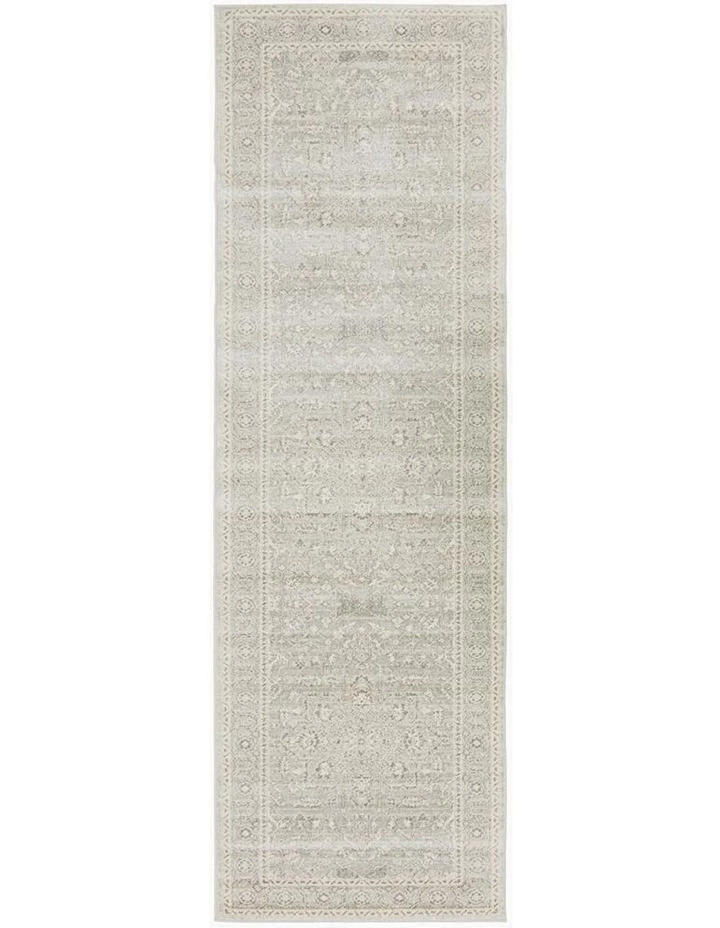 Rug Culture Evoke Silver Flower Transitional Runner Rug 1 Rug Culture Evoke Silver Flower Transitional Runner Rug