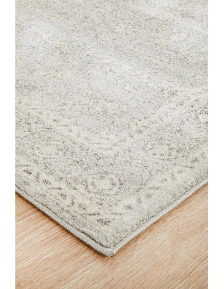 Rug Culture Evoke Silver Flower Transitional Runner Rug 2 Rug Culture Evoke Silver Flower Transitional Runner Rug - Image 2