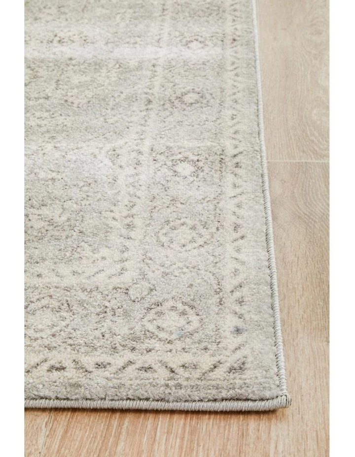 Rug Culture Evoke Silver Flower Transitional Runner Rug 3 Rug Culture Evoke Silver Flower Transitional Runner Rug - Image 3