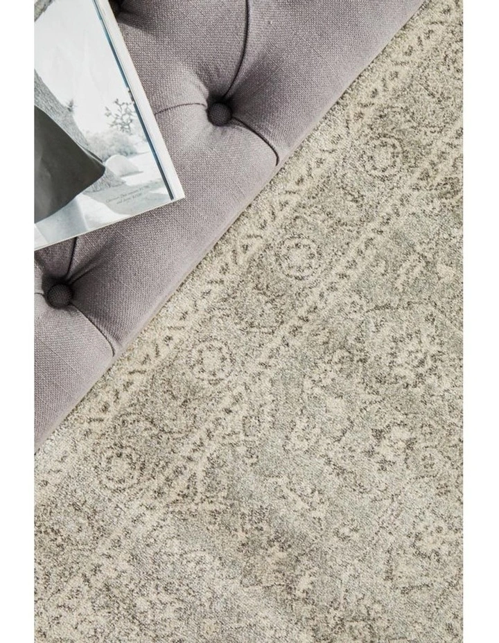 Rug Culture Evoke Silver Flower Transitional Runner Rug 5 Rug Culture Evoke Silver Flower Transitional Runner Rug - Image 5