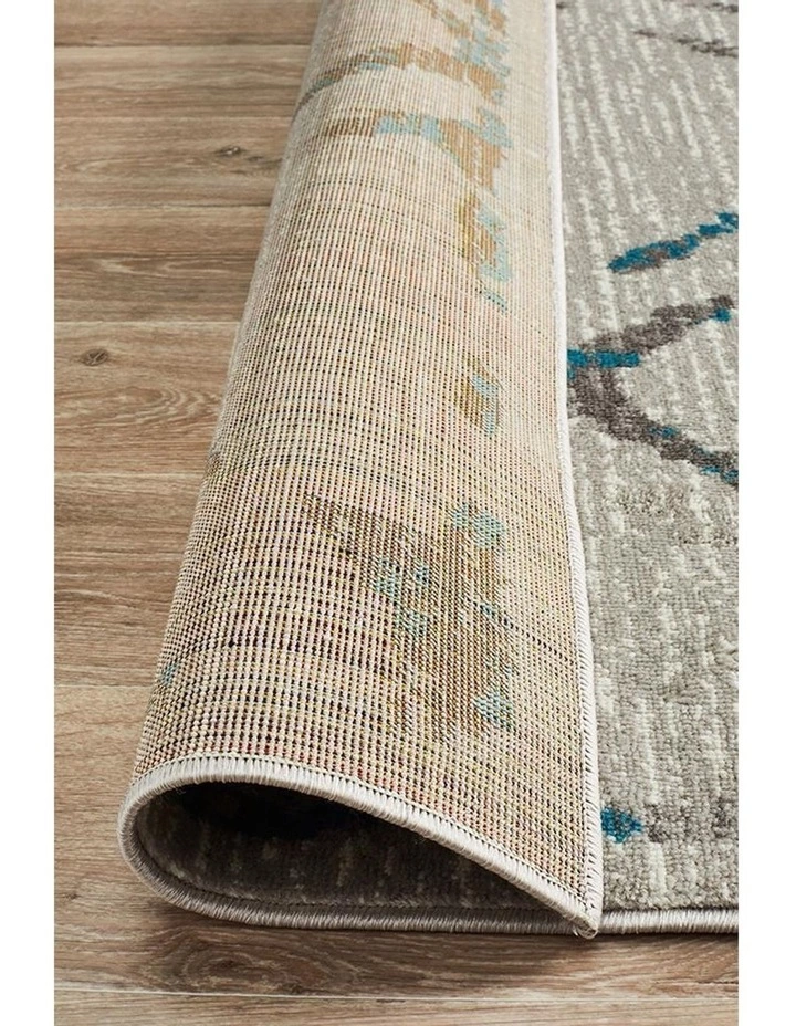 Rug Culture Kendall Contemporary Diamond Rug Grey Blue 6 Rug Culture Kendall Contemporary Diamond Rug Grey Blue - Image 6