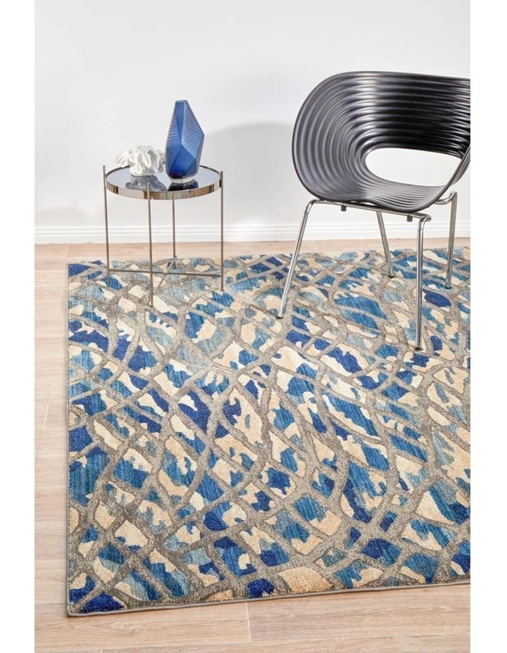 Rug Culture Dreamscape Ropes Modern Blue Rug 2 Rug Culture Dreamscape Ropes Modern Blue Rug - Image 2