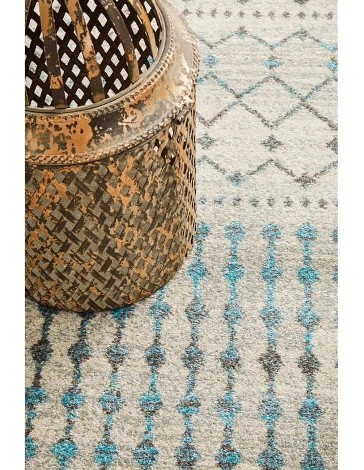 Rug Culture Evoke Slate White Transitional Rug 7 Rug Culture Evoke Slate White Transitional Rug - Image 7