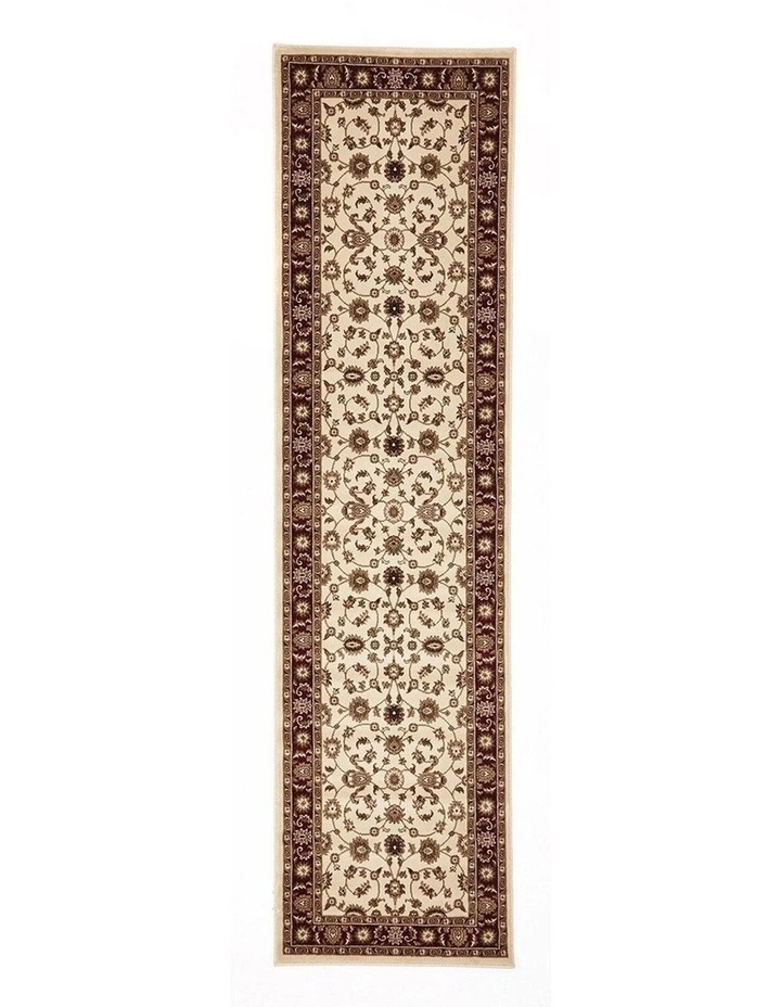 Rug Culture Sydney Collection Classic Rug Ivory with Red Border 1 Rug Culture Sydney Collection Classic Rug Ivory with Red Border